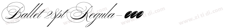 Ballet 28pt Regula字体转换